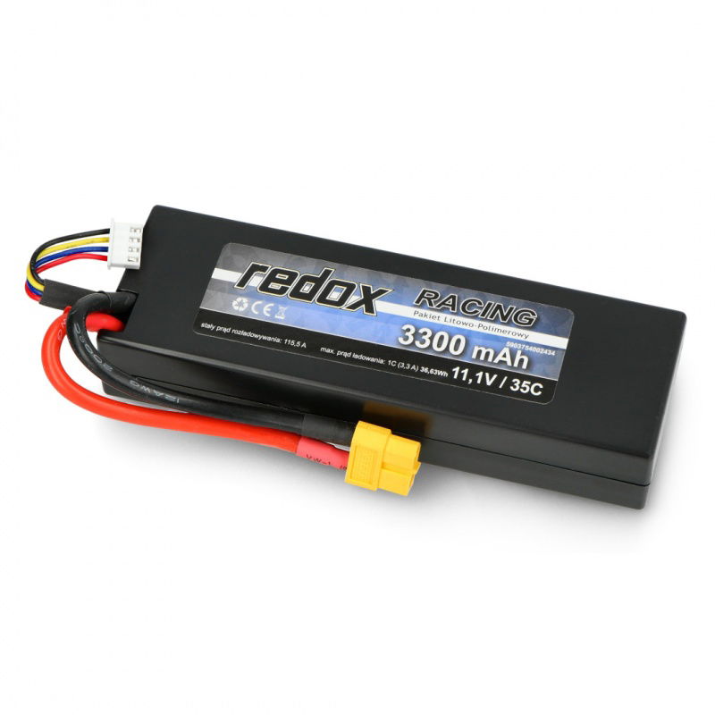 Li-Pol Redox Racing 3300mAh 35C 3S 11,1V - Hardcase