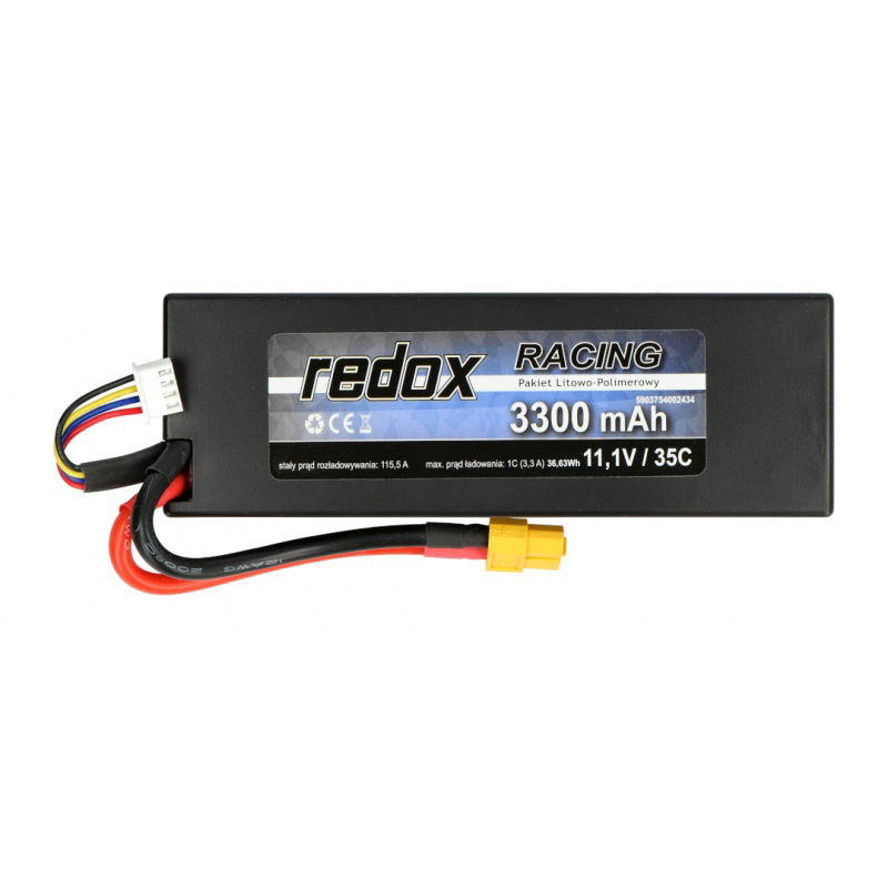 Li-Pol Redox Racing 3300mAh 35C 3S 11,1V - Hardcase