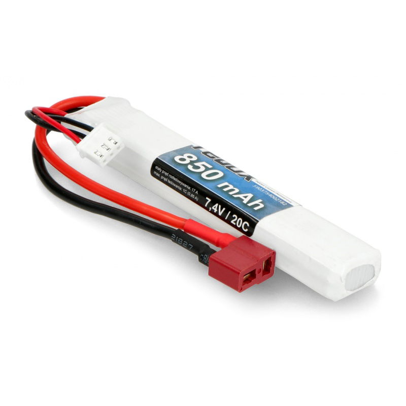 Li-Pol Redox 850mAh 20C 2S 7,4V-Paket