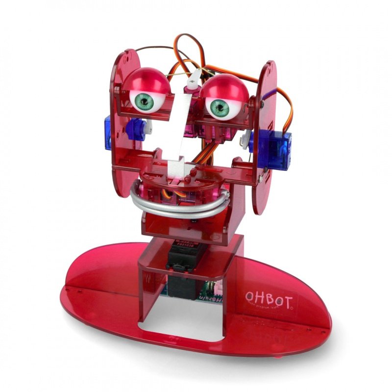 Lernroboter Ohbot 2.1 zusammengebaut - für Raspberry Pi