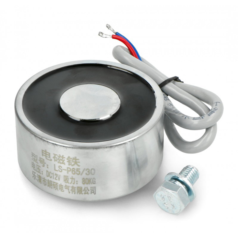 Elektrohaftmagnet 12V 10W 80kgf