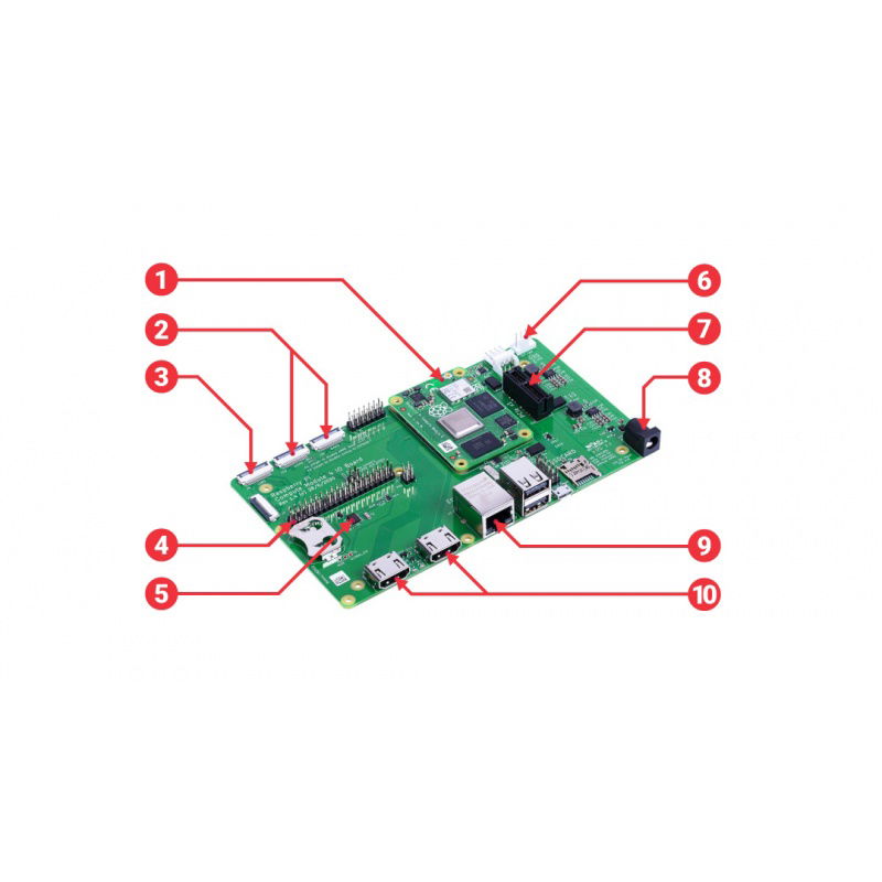 Raspberry Pi CM4IO - Erweiterungsplatine für Raspberry Pi CM4