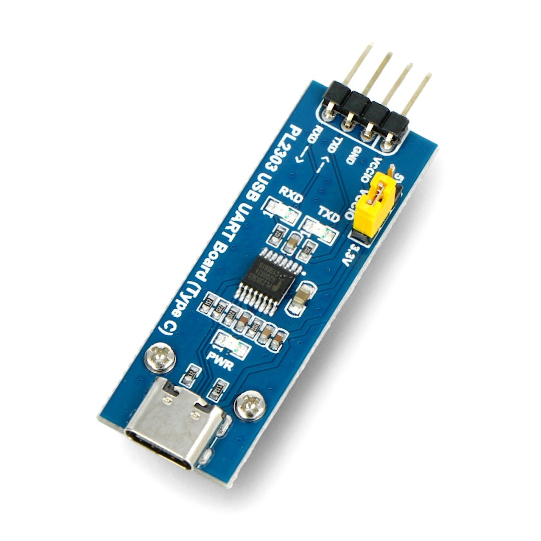 USB-UART TTL PL2303 Konverter - USB Typ C Buchse - Waveshare