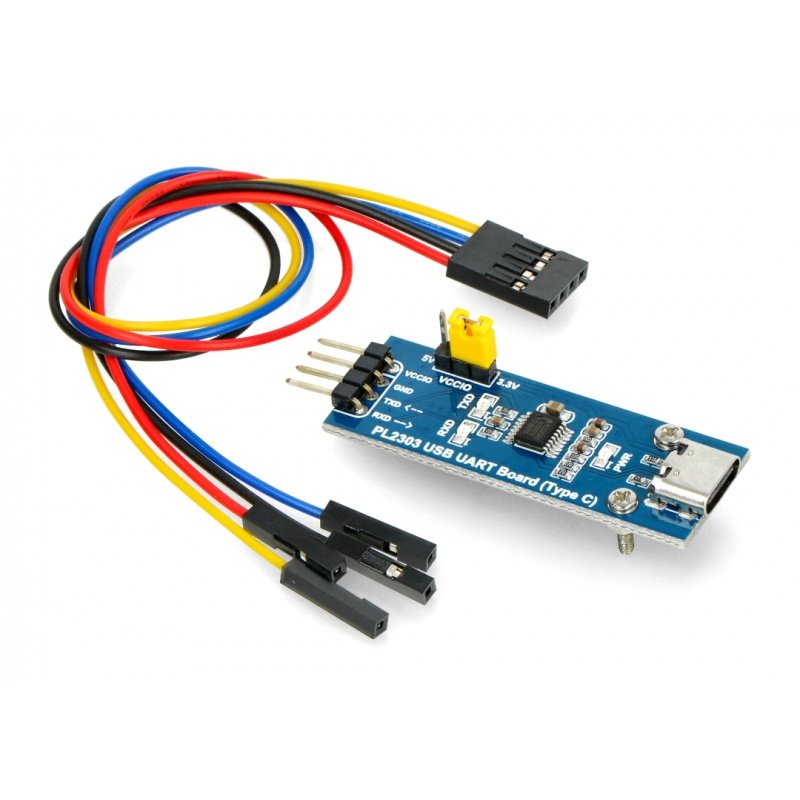 USB-UART TTL PL2303 Konverter - USB Typ C Buchse - Waveshare
