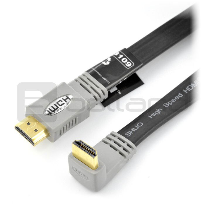 HDMI-Kabel, Klasse 1.4 Titanum TB109 - 1,5 m lang, abgewinkelt