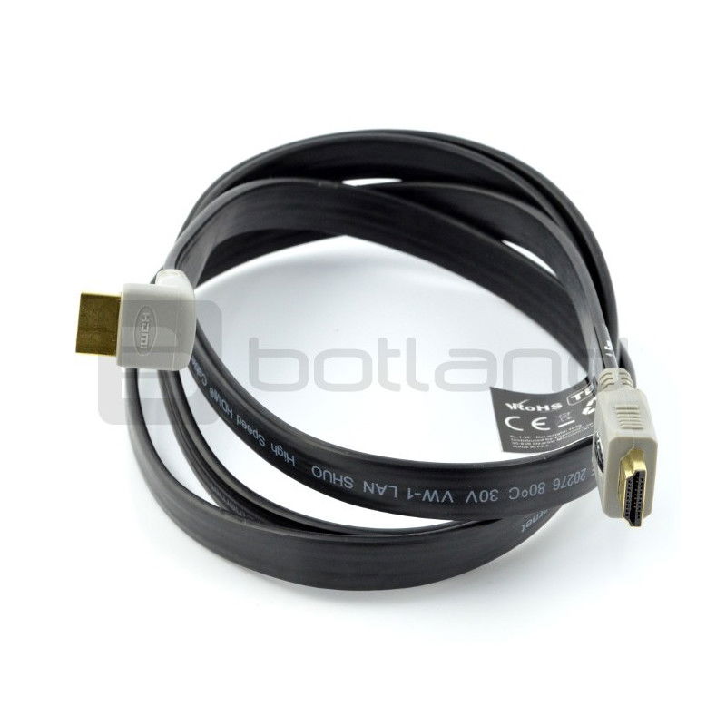 HDMI-Kabel, Klasse 1.4 Titanum TB109 - 1,5 m lang, abgewinkelt