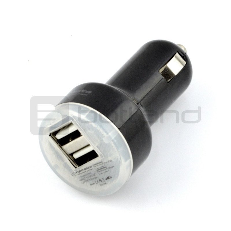 Autoladegerät / Autoadapter Esperanza EZ108 5V / 2.1A 2 x USB