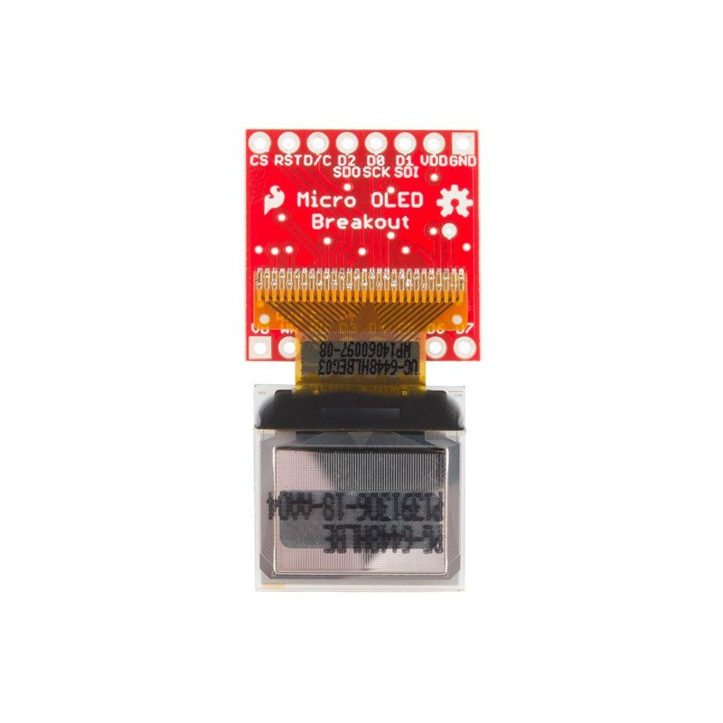 SparkFun Micro-OLED-Display monochrome Grafik 0,66 "64x48 - I2C / SPI