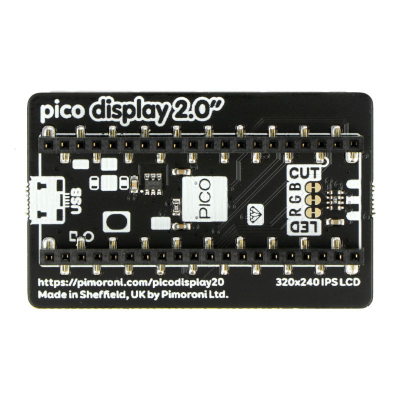 Pico Display Pack 2.0 - IPS LCD 2 '' 320x240px für Raspberry Pi