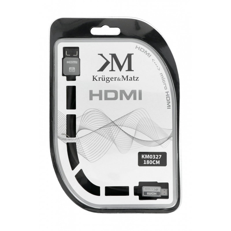Kruger & Matz microHDMI - HDMI-Kabel - 1,8 m