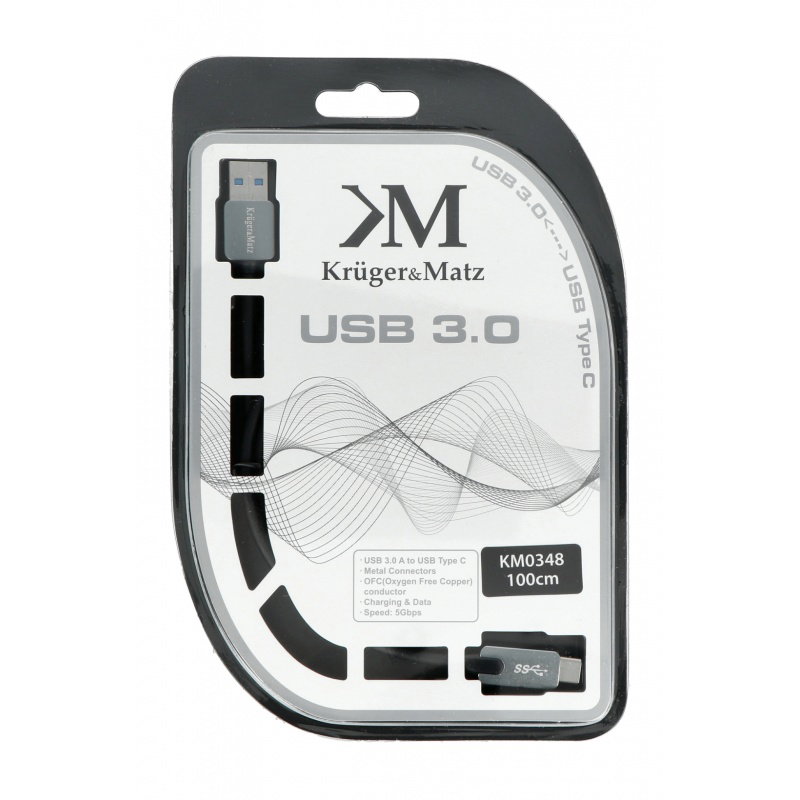 USB 3.0 A - USB C 5 Gb / s Kabel 1 m