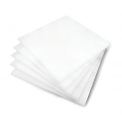 Milchig gegossenes Plexiglas - 5 mm - 200 x 200 mm - 5 Stk