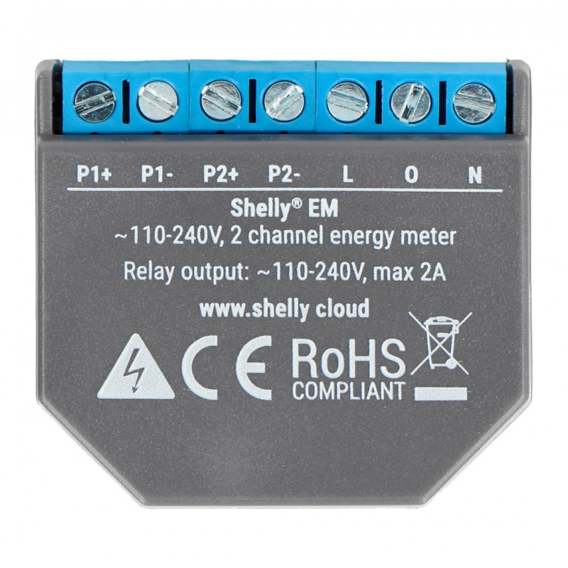 Shelly EM - intelligenter Energieverbrauchszähler 230V / 2A