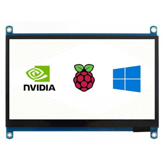H-Touchscreen - kapazitives LCD IPS 7 '' V4.1 1024x600px HDMI + USB für Raspberry Pi 4B / 3B + / 3B / Zero - Waveshare 14628
