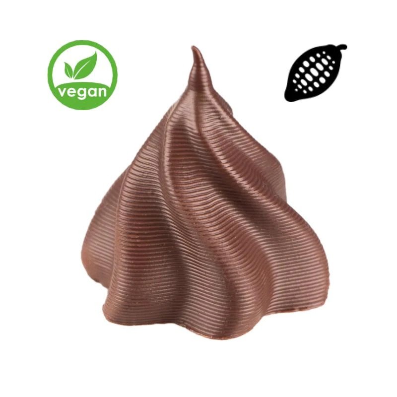 Einsatz für Mycusini 2.0 3D-Drucker - Choco Dark Vegan