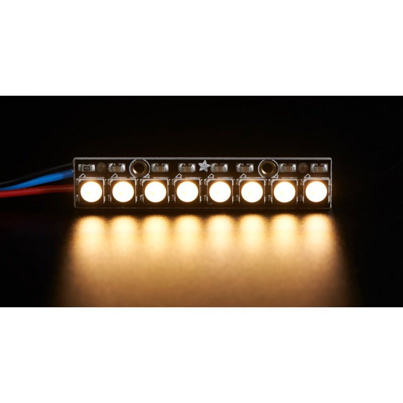 NeoPixel Stick - 8 x 5050 RGBW LEDs - Warmweiß - ~ 3000K