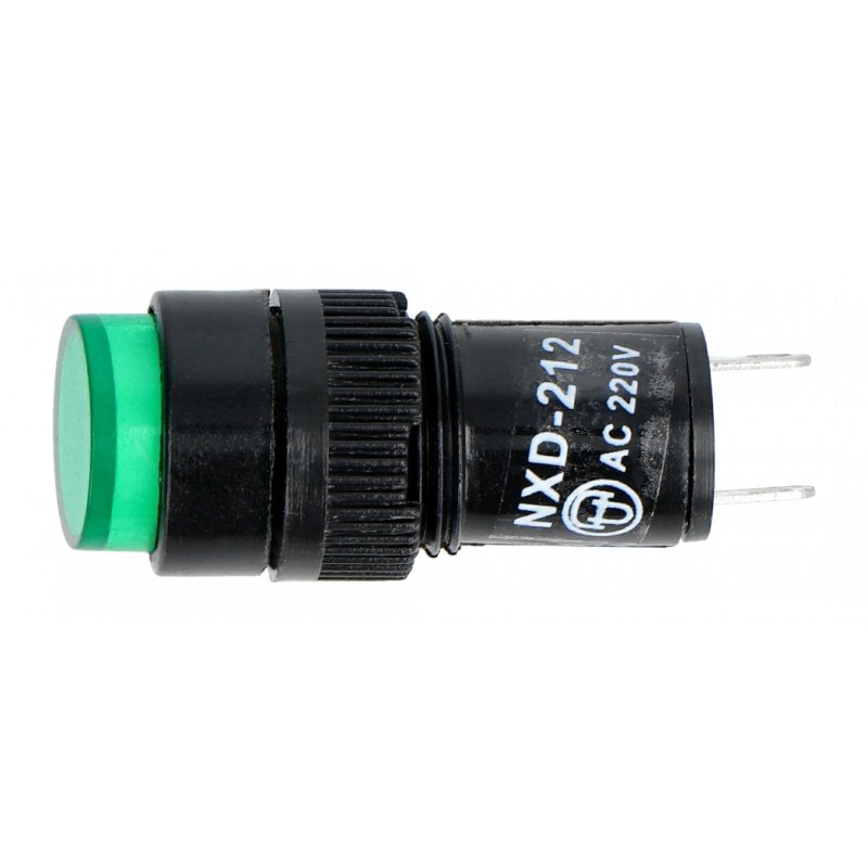 Signallampe 230V AC - 12mm - grün