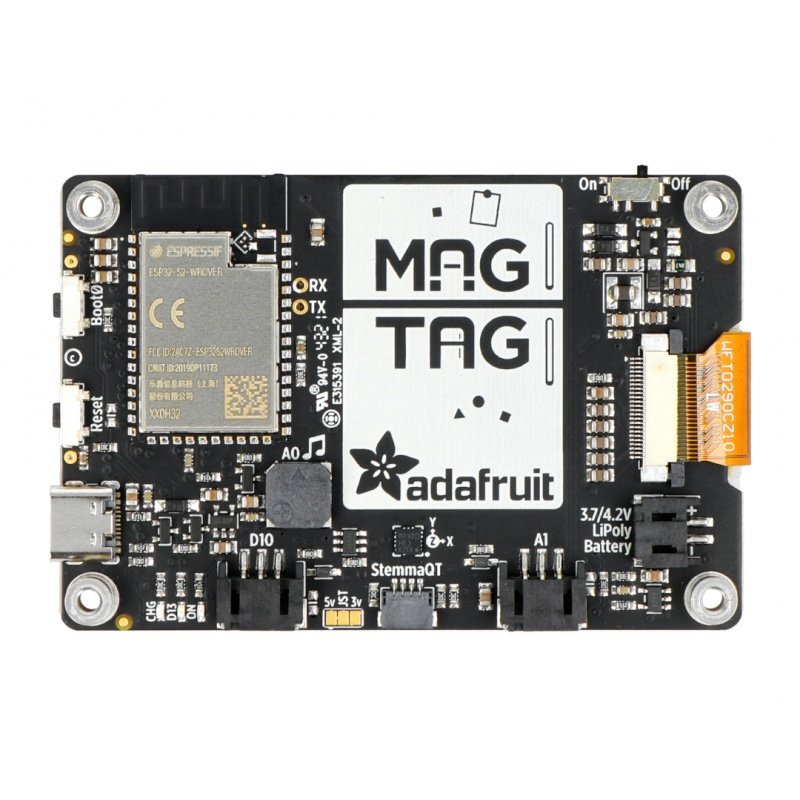 Adafruit MagTag - 2,9 '' WiFi ESP32 E-Paper-Display - Adafruit