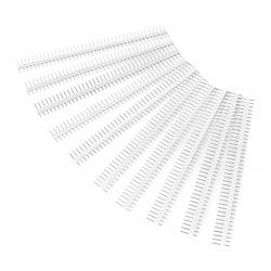 Goldpin Stecker 1x40 gerade Raster 2,54mm - weiß - 10St