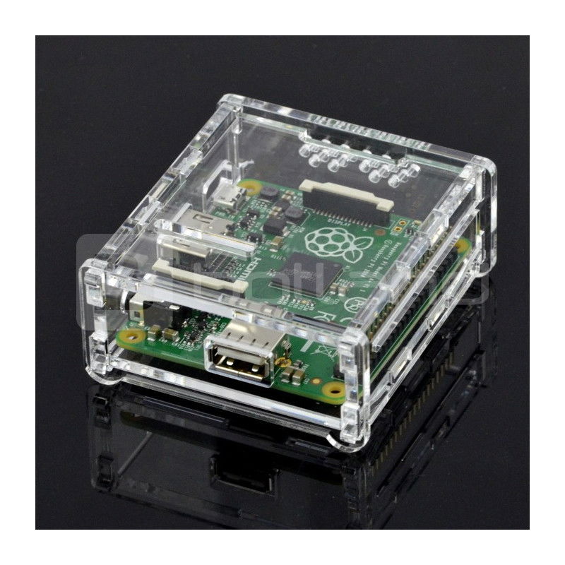 Raspberry Pi Model A + Gehäuse transparent