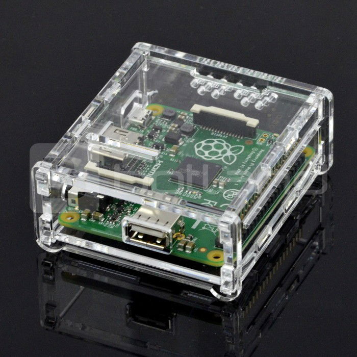 Raspberry Pi Model A + Gehäuse transparent