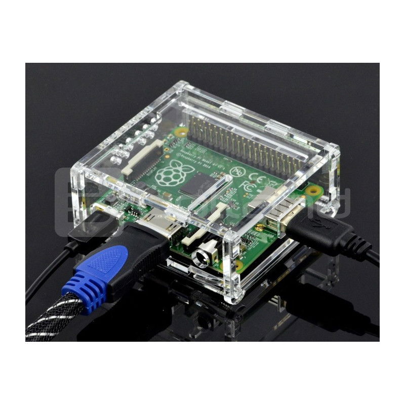 Raspberry Pi Model A + Gehäuse transparent