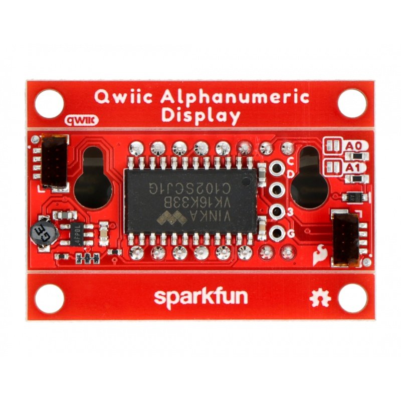 SparkFun Qwiic Alphanumeric Starter Kit – Rot und Weiß