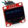 OLED-Display, blaue Grafik, 0,96 '' 128x64px I2C - rot - zdjęcie 5