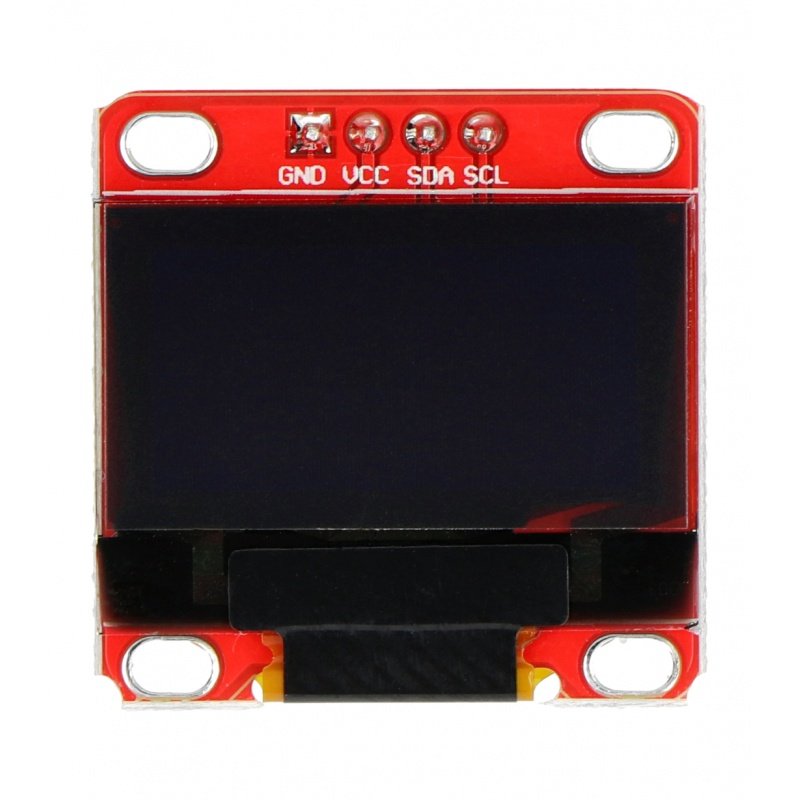 OLED-Display, blaue Grafik, 0,96 '' 128x64px I2C - rot