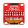 OLED-Display, blaue Grafik, 0,96 '' 128x64px I2C - rot - zdjęcie 3
