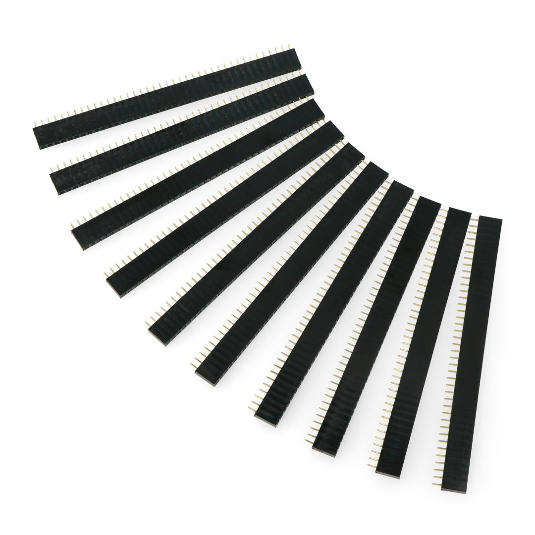 Goldstiftleiste 1x40 weiblich Raster 2,54mm - 10St. - JustPi