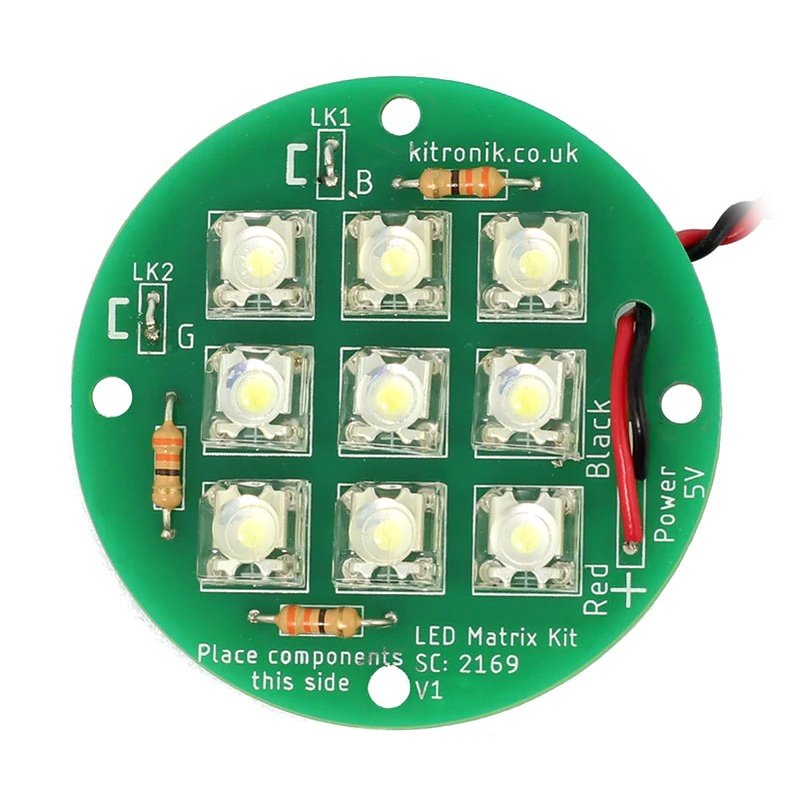 Kitronik Round 5V LED Matrix Lamp Kit