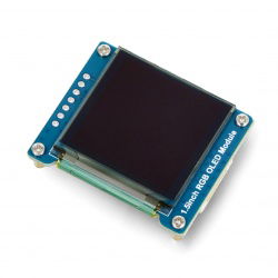 Displej OLED 1,5'' 128x128px - SPI - 65K RGB - Waveshare 14747