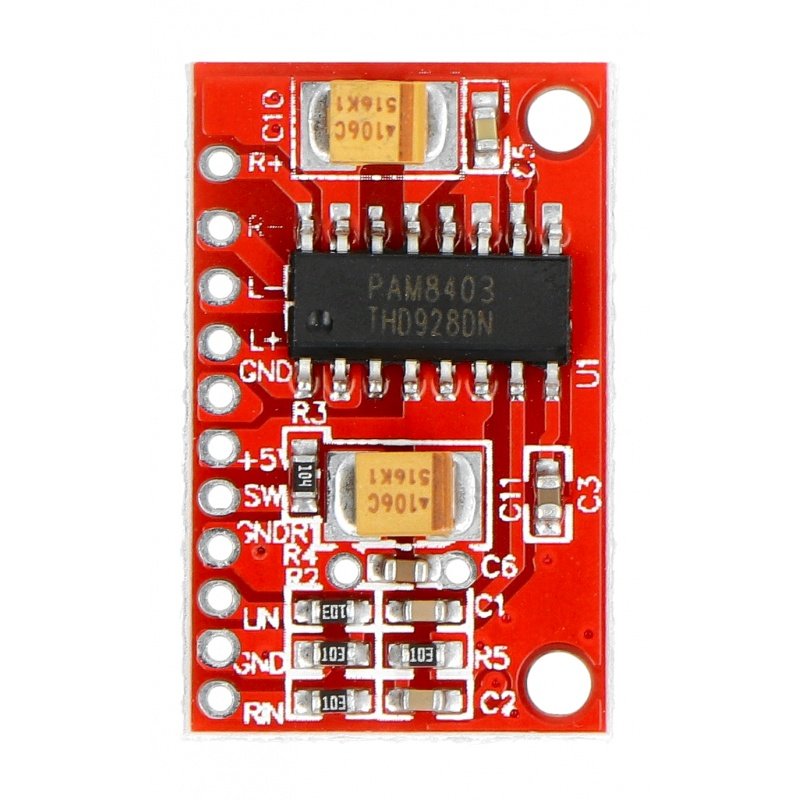 PAM8403 5V 3W Stereo-Audioverstärker - Zweikanal - Rot
