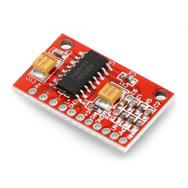 PAM8403 5V 3W Stereo-Audioverstärker - Zweikanal - Rot