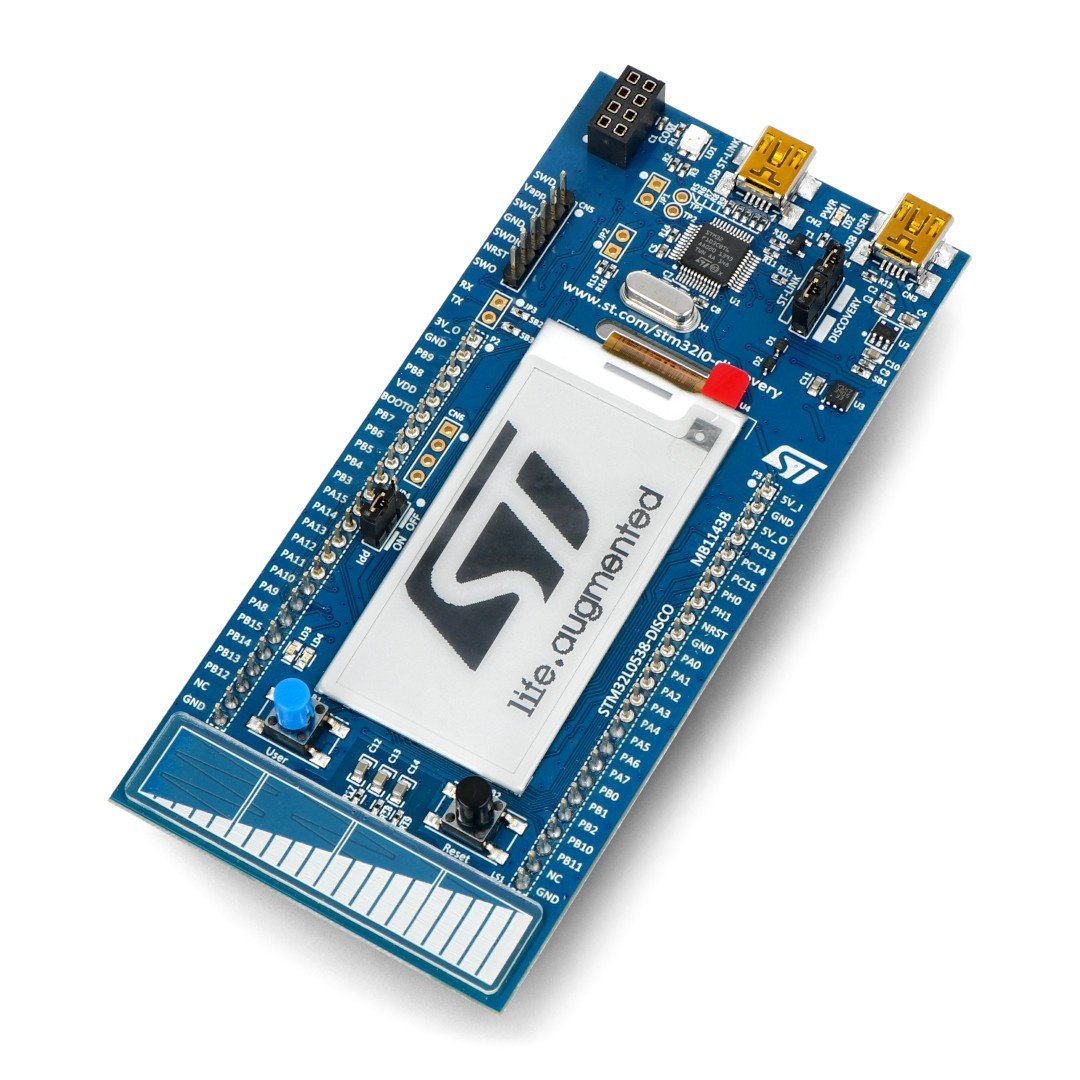STM32L053 - Discovery Kit - STM32L053DISCOVERY Cortex M0 + Bildschirm  E-Paper 2,13 