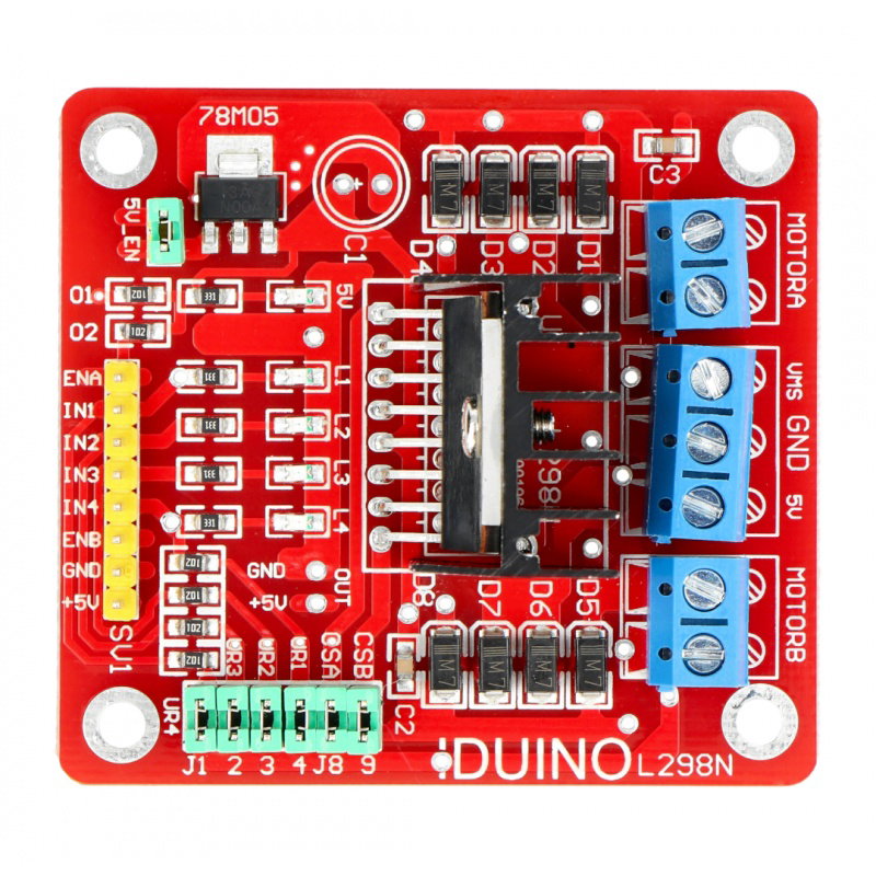 Zweikanal-Treiber für L298N-Motoren - Modul WB291111 - Iduino