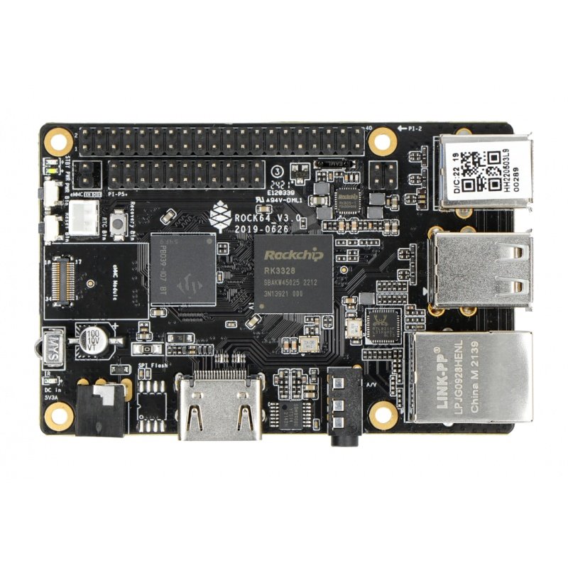 Pine64 ROCK64 - Rockchip RK3328 Cortex A53 Quad-Core 1,2 GHz +