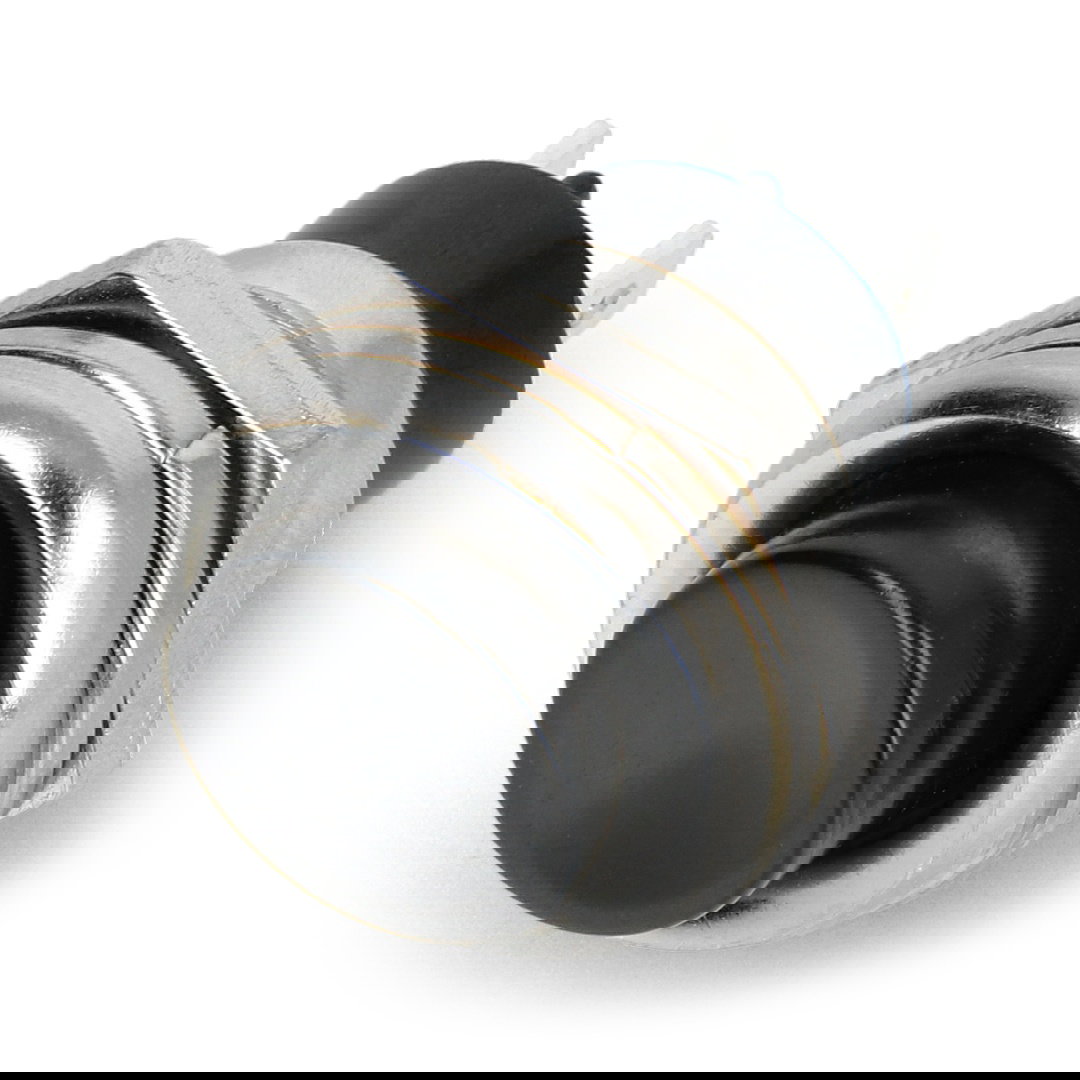 EIN-AUS-Schalter tastend, rund 250V / 3A - schwarz