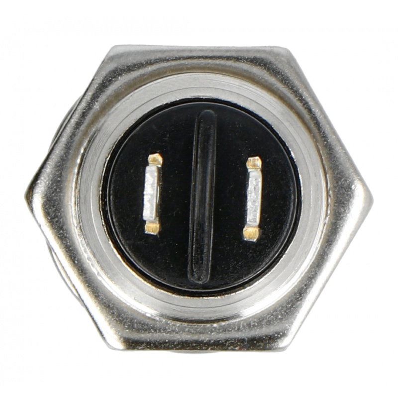 EIN-AUS-Schalter tastend, rund 250V / 3A - schwarz