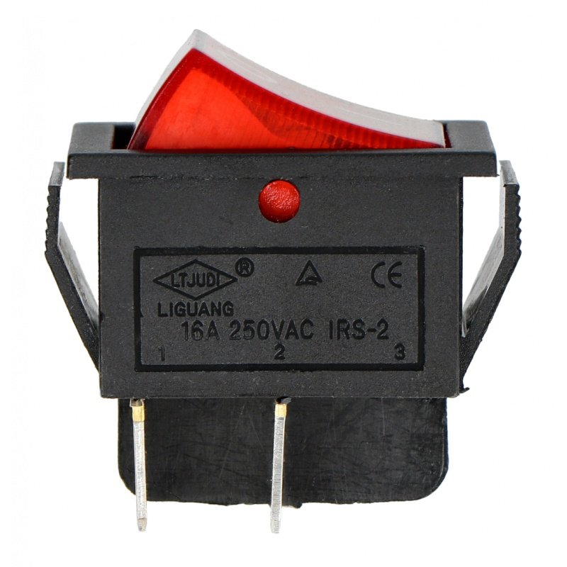 Ein-Aus-Schalter IRS-201-1A - 250VAC / 16A - rot