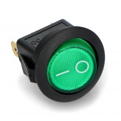 Schalter ON-OFF IRS-101-8C / D - 12VDC / 20A mit Hintergrundbeleuchtung - grün