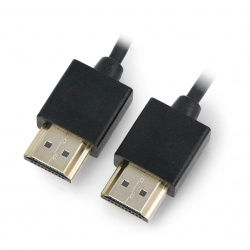HDMI-Kabel 2.0V – schwarz, 0,3 m lang