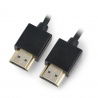 HDMI-Kabel 2.0V – schwarz, 0,3 m lang - zdjęcie 1