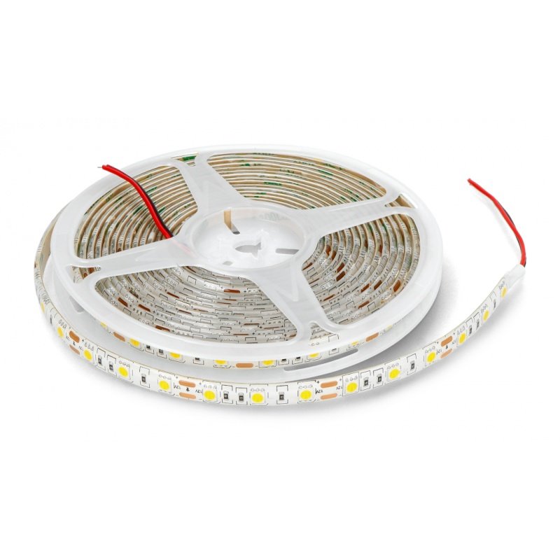 LED-Streifen SMD5050 IP65 14,4 W, 60 LEDs / m, 10 mm, warme