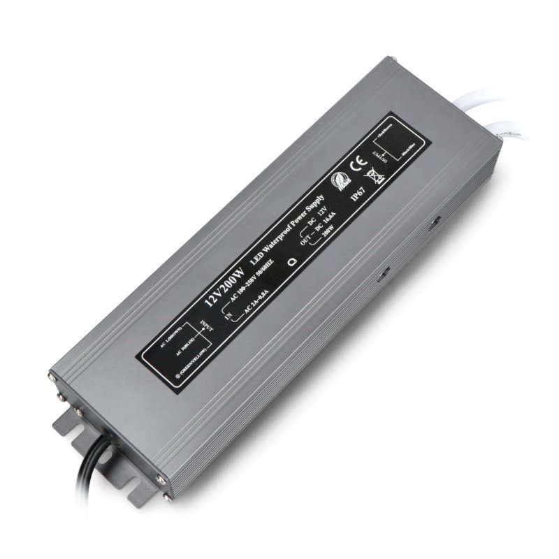 Netzteil für LED-Streifen und Streifen wasserdicht - 12V / 16,7A