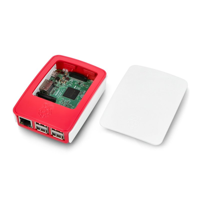 Offizielles Raspberry Pi Model 3B+ / 3B / 2B Gehäuse – rot und