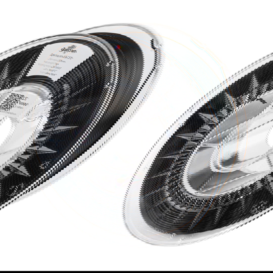 Filament ASA 275 1,75 mm 1 kg - Tiefschwarz