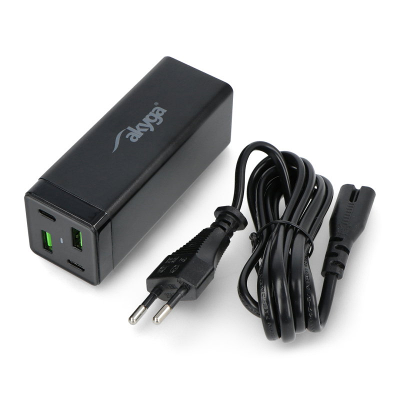 Ładowarka sieciowa Akyga Charge Brick x USB-A + 2x USB-C QC4+