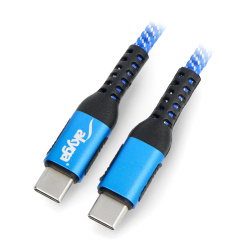 Akyga USB Kabel Typ-C - USB Typ-C blau - 0,5 m - AK-USB-36